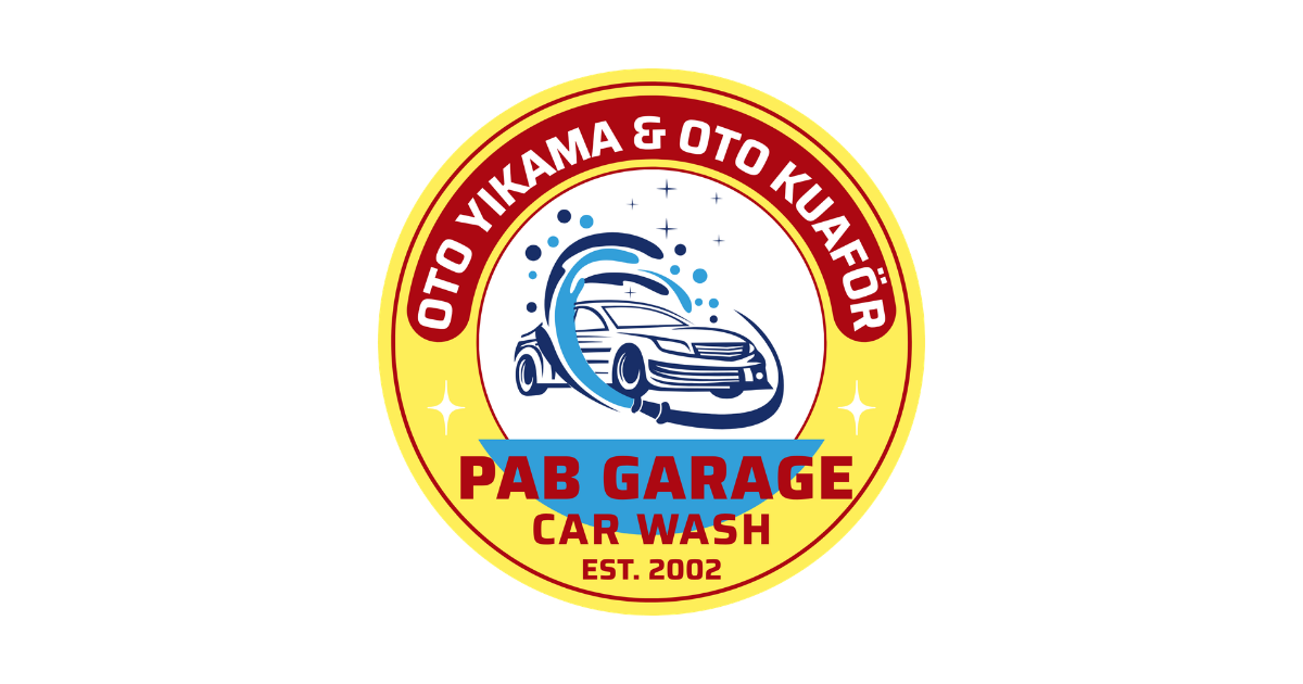 üsküdar oto yıkama pab garage car wash logo